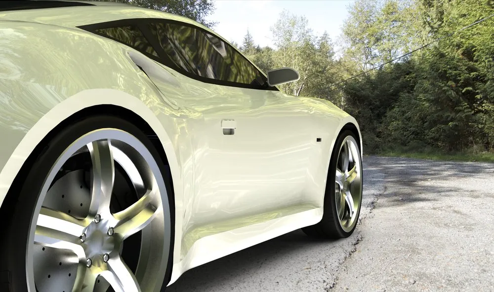 A close up of a sports car tyres - Mackay